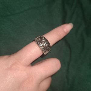 Sterling silver filigree ring size 8